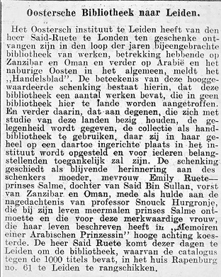 Emily Ruete Newspaper Emily Ruete Newspaper