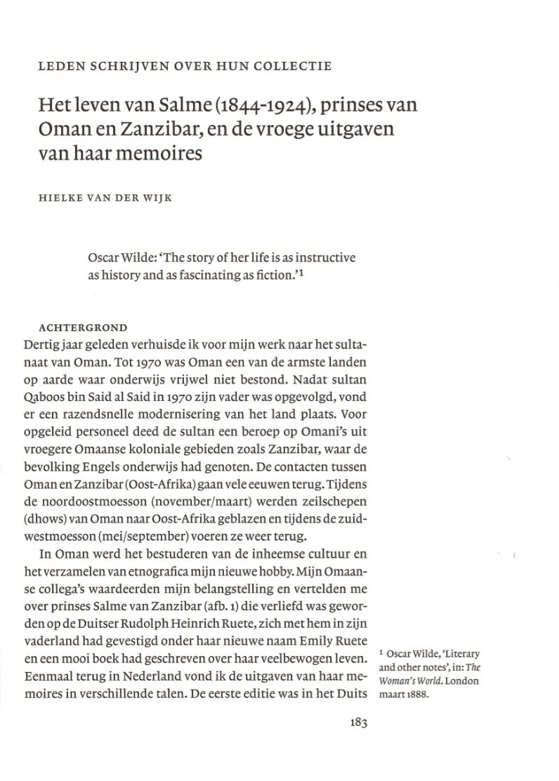 Emily Ruete Bibliography Emily Ruete Bibliography